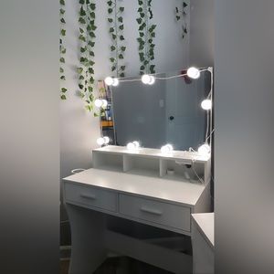 Vanity with lights